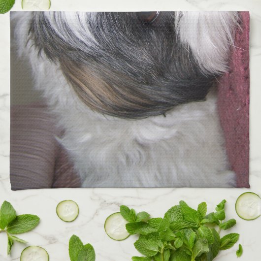 Shih Tzu Dog Theedoek (Gevouwen)