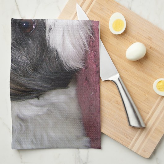 Shih Tzu Dog Theedoek (Quarter Fold)