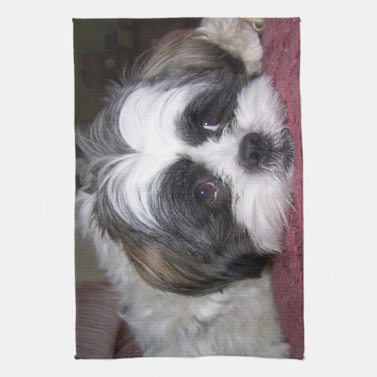 Shih Tzu Dog Theedoek (Verticaal)