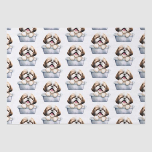 Shih Tzu Dog Tissuepapier (Voorkant)
