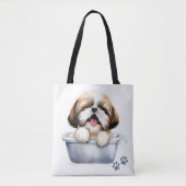 Shih Tzu Dog Tote Bag (Voorkant)