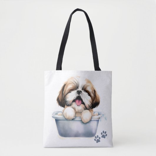 Shih Tzu Dog Tote Bag (Voorkant)
