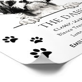 Shih Tzu Dog Trouwhandtekening Drink teken Poster (Hoek)