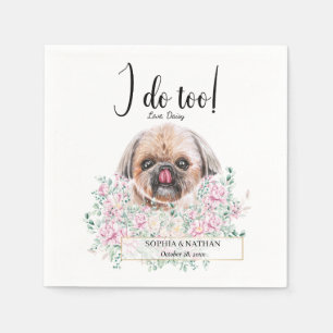 Shih Tzu Dog Wedding Cocktail Napkins Servet