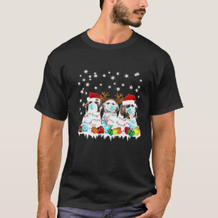 Shih Tzu Dogs Draag Kerstmis 2020 Licht zant T-shirt
