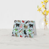 Shih Tzu Dogs-kerstkaart Kaart (Gele Bloem)