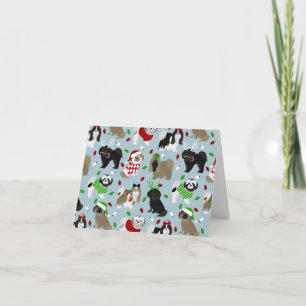 Shih Tzu Dogs-kerstkaart Kaart