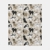 Shih Tzu Dogs Paws and Botten Fleece Blanket Deken (Voorkant)
