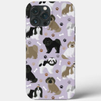 Shih Tzu Dogs Paws and Botten Hoesje-Mate iPhone C