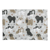 Shih Tzu Dogs Paws and Botten Pillow Hoesje Kussensloop (Voorkant)