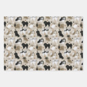 Shih Tzu Dogs Paws en Botten Inpakpapier Vel (Voorkant 2)