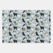 Shih Tzu Dogs Paws en Botten Inpakpapier Vel (Voorkant)