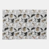 Shih Tzu Dogs Paws en Botten Kitchen Towel Theedoek (Horizontaal)