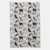 Shih Tzu Dogs Paws en Botten Kitchen Towel Theedoek (Verticaal)