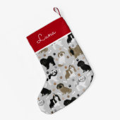 Shih Tzu Dogs Paws en Botten Kleine Kerstsok (Achterkant (Hangend))