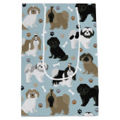 Shih Tzu Dogs Paws en Botten Medium Cadeauzakje (Achterkant)