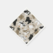 Shih Tzu Dogs Paws en Botten Napkins Servet (Hoek)