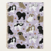 Shih Tzu Dogs Paws en Botten Planner (Voorkant)