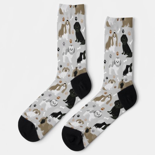 Shih Tzu Dogs Paws en Botten Socks Sokken (Links)