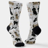 Shih Tzu Dogs Paws en Botten Socks Sokken (Gebogen)