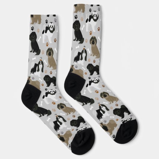 Shih Tzu Dogs Paws en Botten Socks Sokken (Rechts)