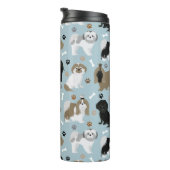 Shih Tzu Dogs Paws en Botten Thermosbeker (Geroteerd rechts)