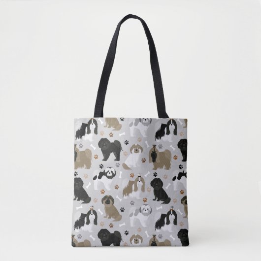 Shih Tzu Dogs Paws en Botten Tote Bag (Voorkant)