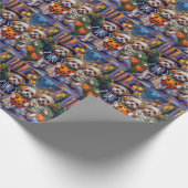 Shih Tzu Dogs Trick-or-Treating Halloween Costumes Cadeaupapier (Hoek)