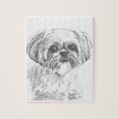 Shih Tzu Drawing Legpuzzel (Verticaal)
