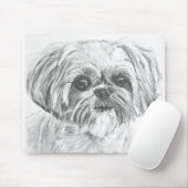 Shih Tzu Drawing Muismat (Met muis)