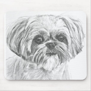 Shih Tzu Drawing Muismat