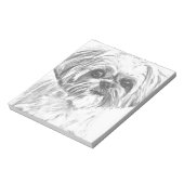 Shih Tzu Drawing Notitieblok (Linkerzijde)