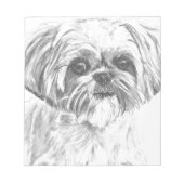 Shih Tzu Drawing Notitieblok (Voorkant)