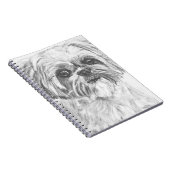 Shih Tzu Drawing Notitieboek (Rechterzijde)