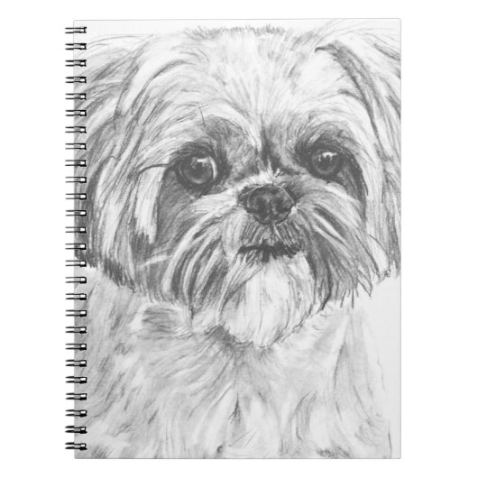 Shih Tzu Drawing Notitieboek (Voorkant)