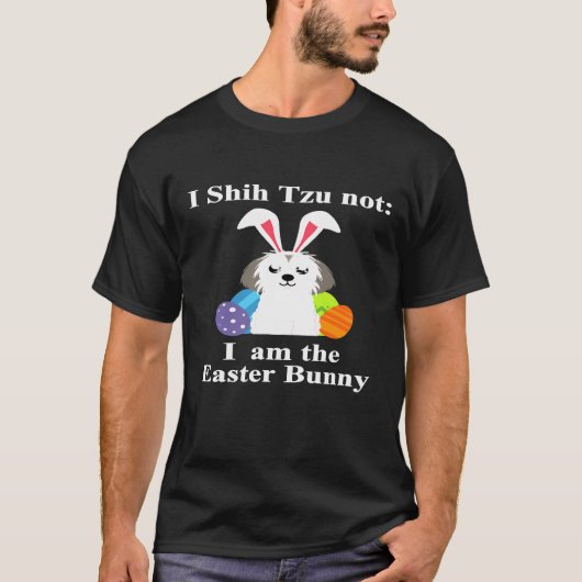 Shih Tzu Easter Bunny T-shirt (Voorkant)