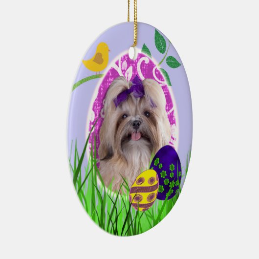 Shih Tzu Easter Ornament (Rechts)