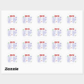 SHIH TZU Eigendomwetten 2 Ronde Sticker (Vel)
