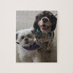 Shih Tzu en Cocker Spaniel Dog Puzzle Legpuzzel