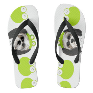 Shih Tzu en Frogs Teenslippers