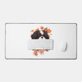 Shih Tzu Fall Dog Autumn Leaves Thanksgiving Copy Bureaumat (Keyboard & Muis)