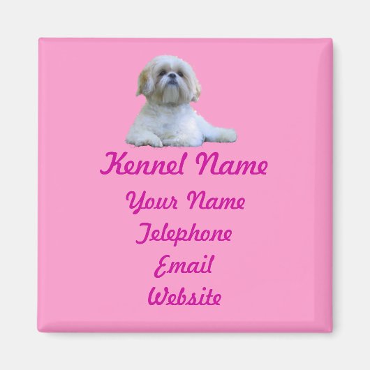 Shih Tzu fokmagneet Magneet (Voorkant)
