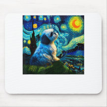 Shih Tzu Funny, Hond, Van Gogh,