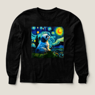 Shih Tzu Funny, Hond, Van Gogh, Sterrennacht, Scha