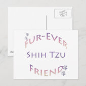 Shih Tzu Furever Vriend Briefkaart (Voorkant / Achterkant)