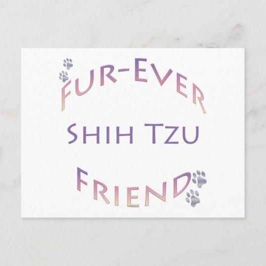 Shih Tzu Furever Vriend Briefkaart (Voorkant)