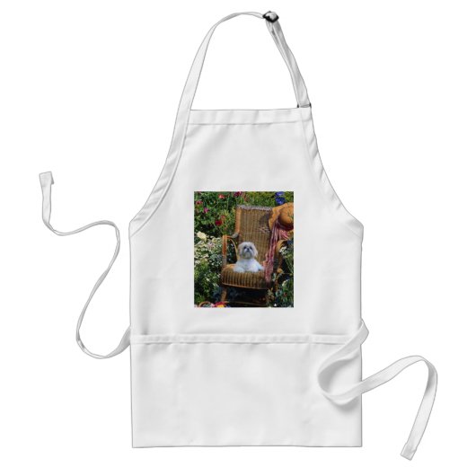 Shih Tzu Garden Apron Standaard Schort (Voorkant)