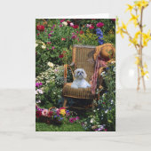 Shih Tzu Garden Kaart (Gele Bloem)