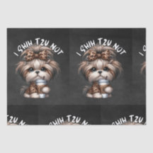 Shih Tzu geen papier