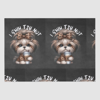 Shih Tzu geen papier
